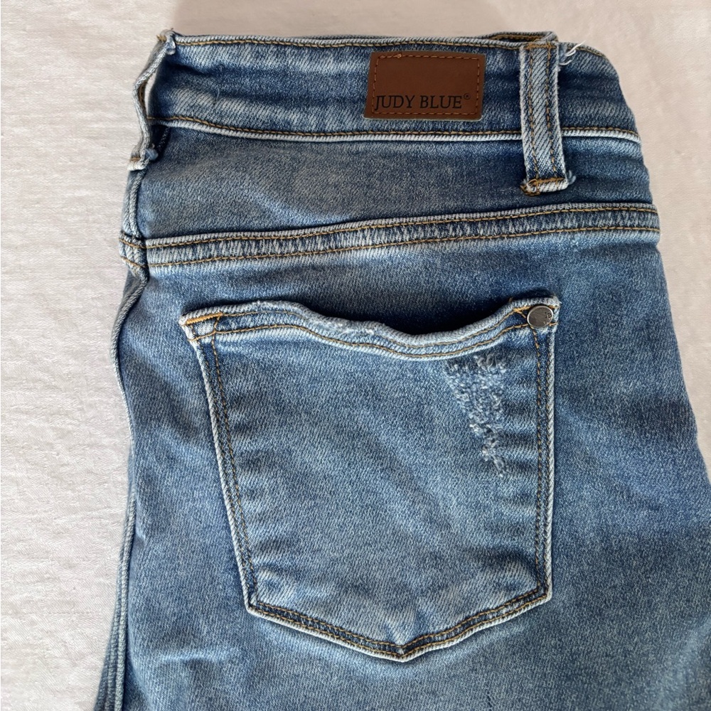 Women’s Judy Blue Slim Fit Ragged Hem Jeans Size 5(27) - Picture 2 of 11